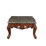 Eustoma Marble & Walnut Coffee Table - Ornate Home