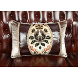 Eustoma Sofa in Cherry and Walnut - Ornate Home