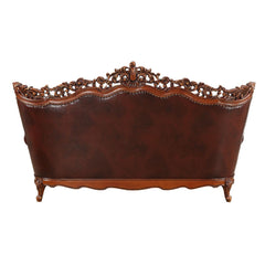 Eustoma Sofa in Cherry and Walnut - Ornate Home