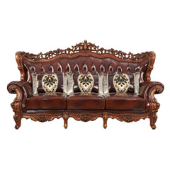 Eustoma Sofa in Cherry and Walnut - Ornate Home