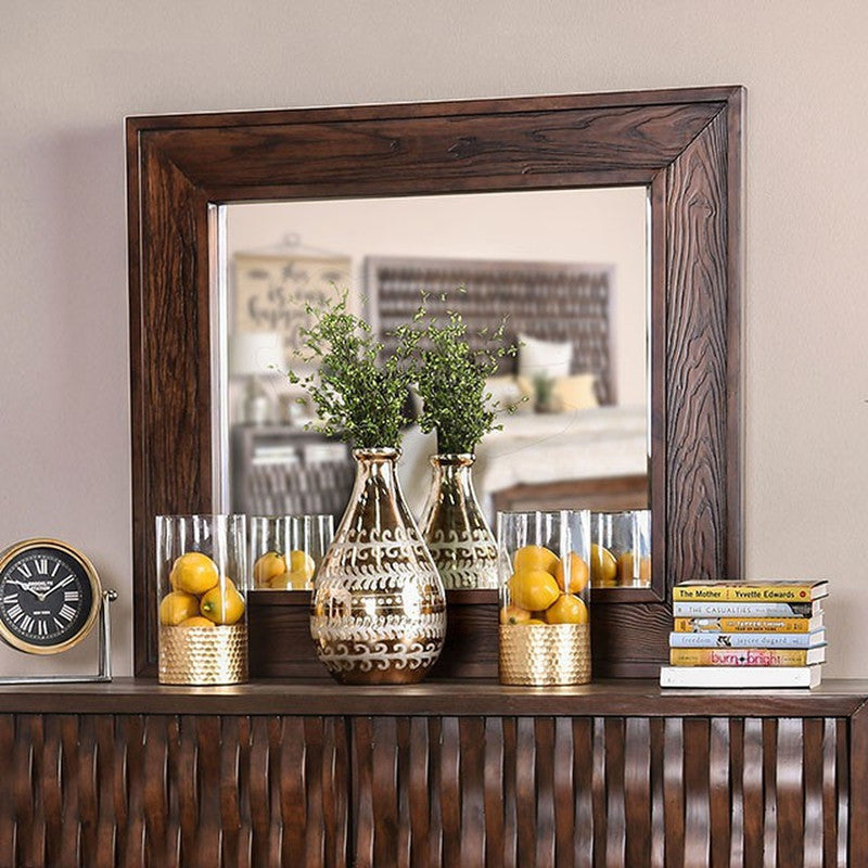 Eutropia Chestnut Brown Mirror - Ornate Home
