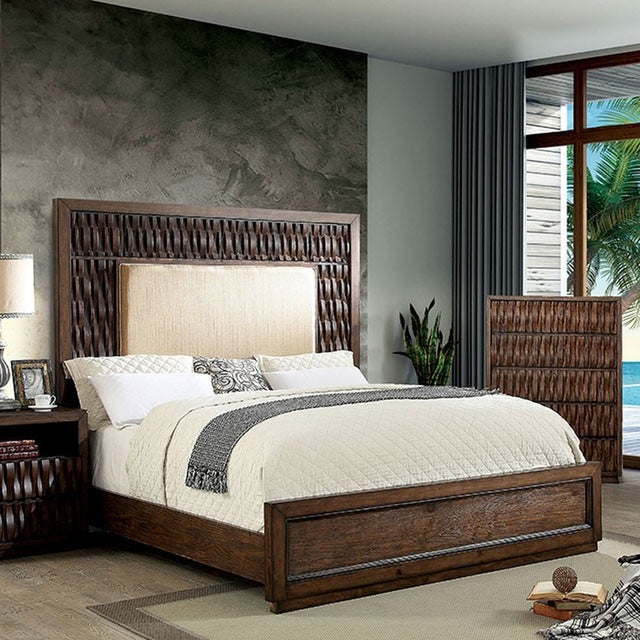 Eutropia Warm Chestnut Queen Bed - Ornate Home