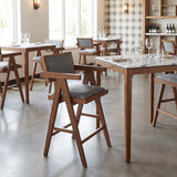 Eva White Counter Table - Ornate Home