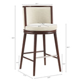 Evalyn Barstool in Cream - Ornate Home