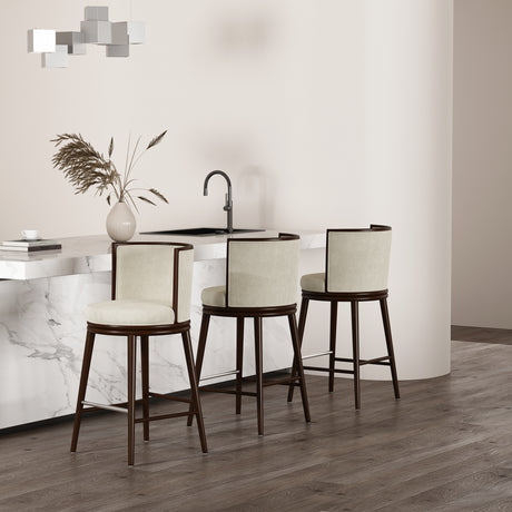 Evalyn Barstool in Cream - Ornate Home