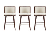 Evalyn Barstool in Cream (set of 3) - Ornate Home