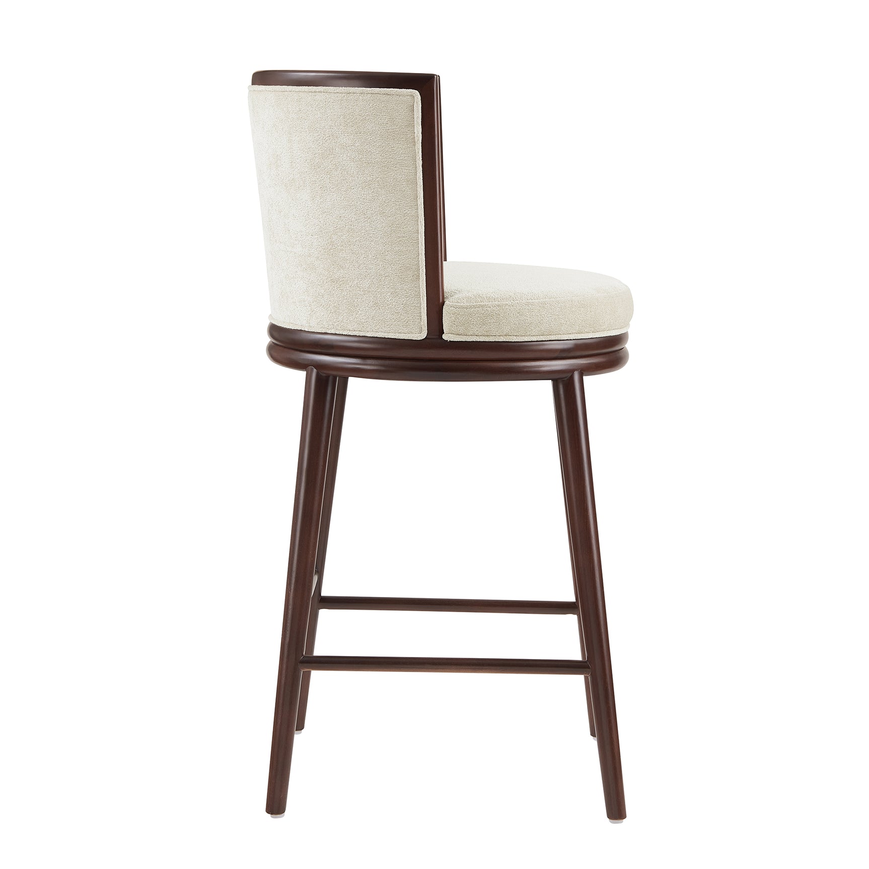 Evalyn Barstool in Cream (set of 3) - Ornate Home