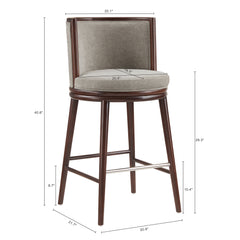 Evalyn Barstool in Dove - Ornate Home