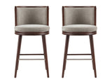 Evalyn Barstool in Dove (set of 2) - Ornate Home