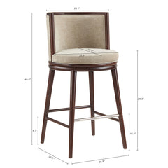 Evalyn Barstool in Natural - Ornate Home