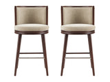 Evalyn Barstool in Natural (set of 2) - Ornate Home