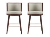 Evalyn Barstool in Stone (set of 2) - Ornate Home