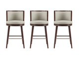 Evalyn Barstool in Stone (set of 3) - Ornate Home