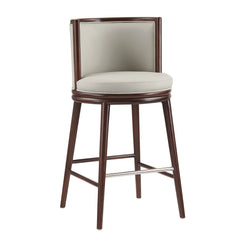 Evalyn Barstool in Stone (set of 3) - Ornate Home