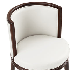 Evalyn Barstool in White (set of 3) - Ornate Home