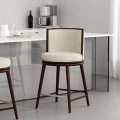 Evalyn Counter Stool in Cream - Ornate Home