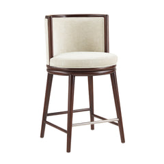 Evalyn Counter Stool in Cream (set of 3) - Ornate Home