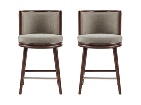 Evalyn Counter Stool in Dove (set of 2) - Ornate Home