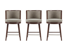 Evalyn Counter Stool in Dove (set of 3) - Ornate Home