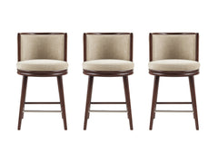 Evalyn Counter Stool in Natural (set of 3) - Ornate Home
