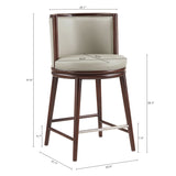 Evalyn Counter Stool in Stone - Ornate Home