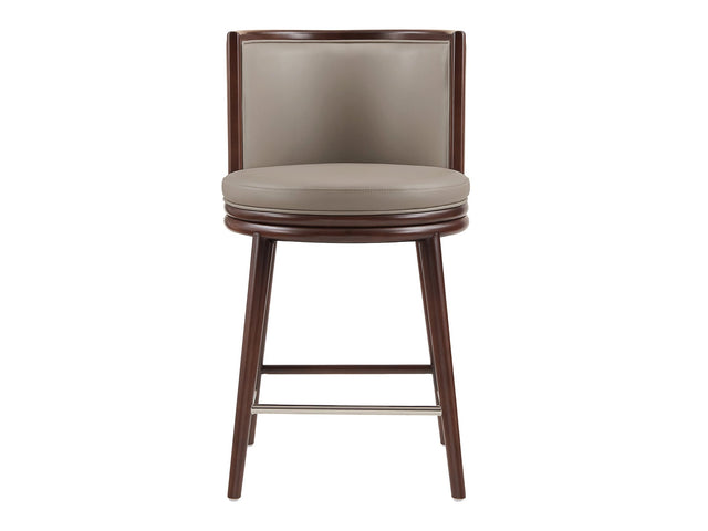 Evalyn Counter Stool in Taupe - Ornate Home