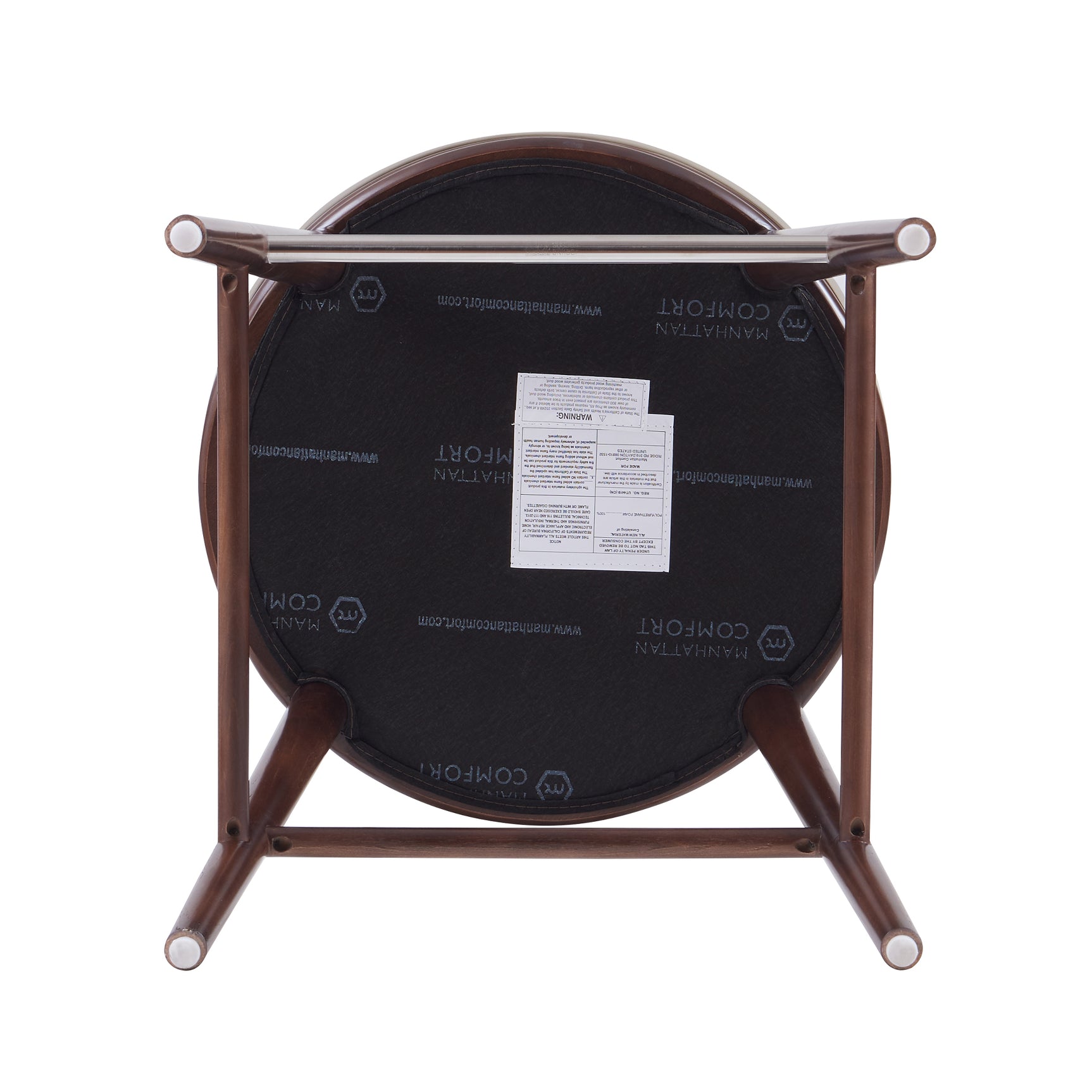 Evalyn Counter Stool in Taupe - Ornate Home