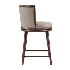 Evalyn Counter Stool in Taupe (set of 2) - Ornate Home