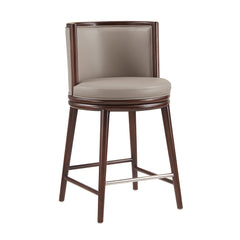 Evalyn Counter Stool in Taupe (set of 3) - Ornate Home