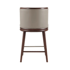 Evalyn Counter Stool in Taupe (set of 3) - Ornate Home