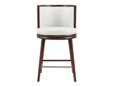 Evalyn Counter Stool in White - Ornate Home