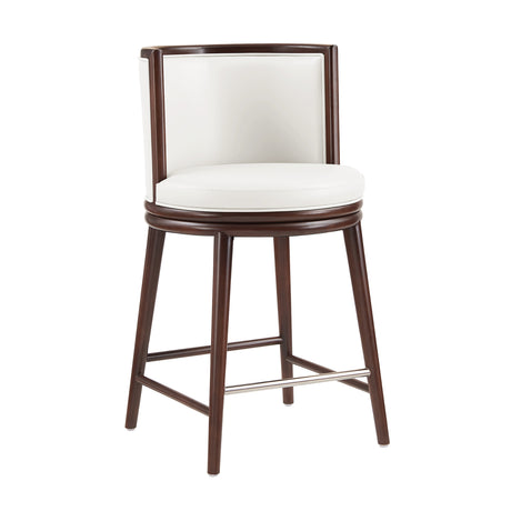 Evalyn Counter Stool in White - Ornate Home