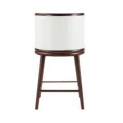 Evalyn Counter Stool in White (set of 3) - Ornate Home