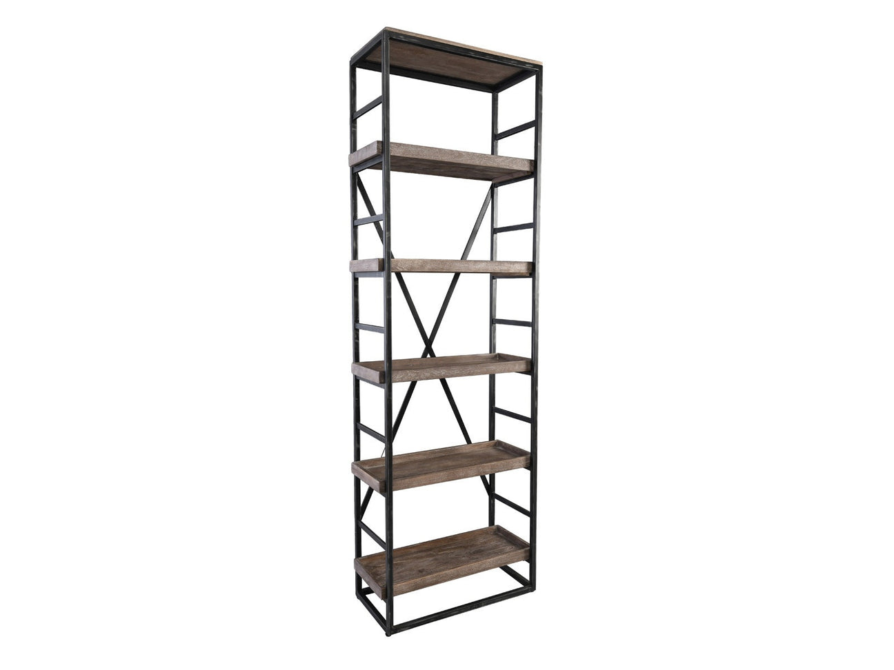 Evan Brown Bookshelf - Ornate Home