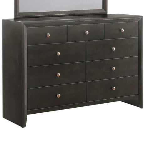 Evan Gray Dresser & Mirror - Ornate Home