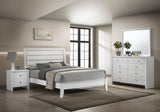 Evan White Full Panel Bed - Ornate Home