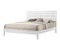 Evan White King Panel Bed - Ornate Home