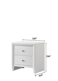 Evan White Panel Bedroom Set - Ornate Home