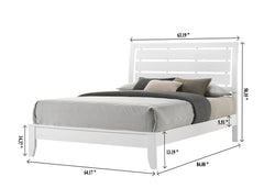 Evan White Queen Panel Bed - Ornate Home