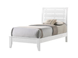 Evan White Twin Panel Bed - Ornate Home