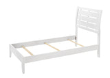 Evan White Twin Panel Bed - Ornate Home