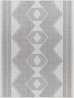 Evana Gray Outdoor Area Rug - Clearance - Ornate Home