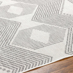Evana Gray Outdoor Area Rug - Clearance - Ornate Home