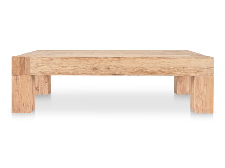 Evander Aged Oak Rectangle Coffee Table - Ornate Home