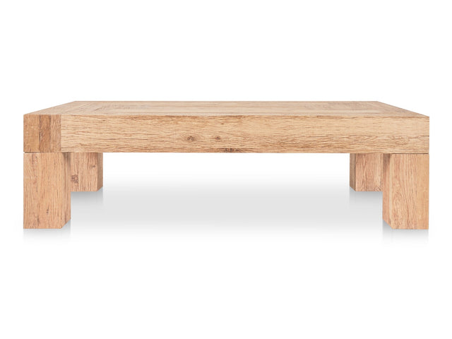 Evander Aged Oak Rectangle Coffee Table - Ornate Home