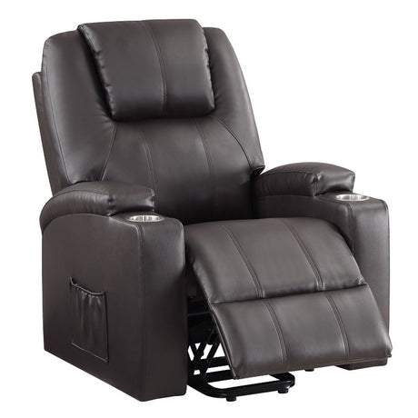 Evander Brown Power Lift Recliner - Ornate Home