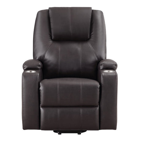 Evander Brown Power Lift Recliner - Ornate Home