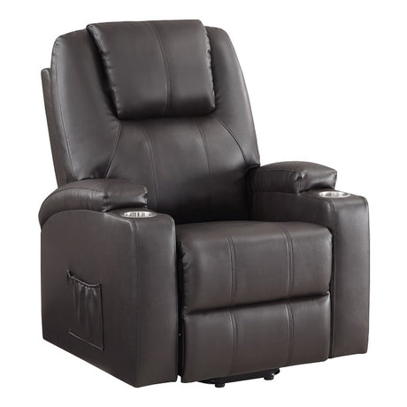Evander Brown Power Lift Recliner - Ornate Home