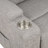 Evander Gray Power Lift Recliner - Ornate Home