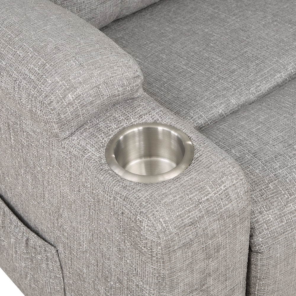 Evander Gray Power Lift Recliner - Ornate Home